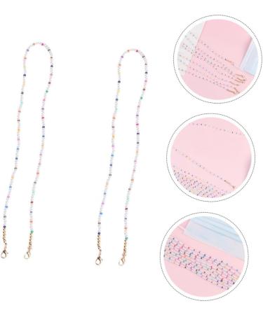 JECOMPRIS 2pcs Non-Slip Pearl Chain Lanyard for Mask & Glasses - Kid-Friendly Shot Glass Holder - Buy Online on GoSupps.com