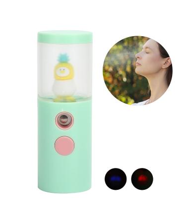 Green and Pink Nano Facial Mister Cute Hydrating Facial Care Tool for Office, Gym, Outdoor Sports Cooling Mist for Men and Women - Buy Online on GoSupps.com