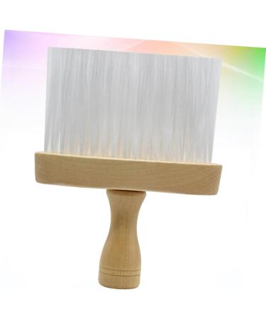 FOMIYES Face Salon Brush Duster Brush Hairdressing Neck Brush Vintage Shaving Hair Duster Neck Duster Brush Barber Neck Brush Wool Duster Wooden Clean White 15X12X12CM White - Buy Online on GoSupps.com