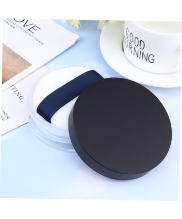 BIUDECO 2pcs Loose Powder Box with Compartment Powder Puff Holder Loose Powder Case Empty Powder Case Black - Buy Online on GoSupps.com
