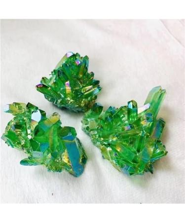 Natural Crystal Rough Wholesale Angel Aura Quartz Green Electroplating Rainbow Crystal Cluster 100g-500g for Decoration 1pc (Color : Natural Size : 400g-500g) 400g-500g Natural - Buy Online on GoSupps.com