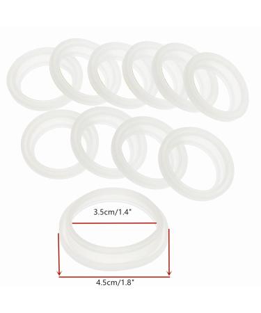inhzoy 10 Pack Universal Replacement Silicone Gaskets Sealing O-Rings for Thermal Cup/Vacuum Bottle/Bullet Flask/Mug Cover Clear 1.8 inches 1.8 inches Clear - Buy Online on GoSupps.com