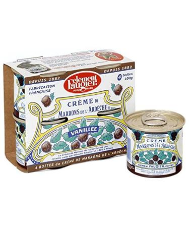 FAUGIER - Vanilla Brown Cream 400 g - Pack of 3