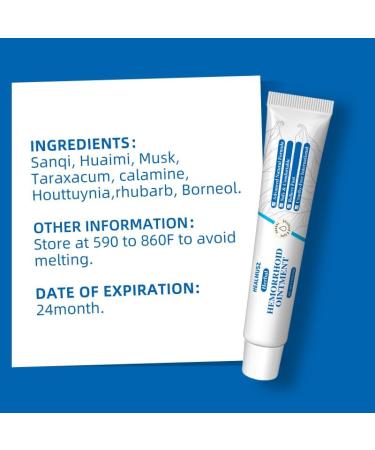 Lywins 0.7 oz (20g) Herbal Hemorrhoid Ointment Fast Relief with Advanced Natural Formula for Hemorrhoids Care - Buy Online on GoSupps.com