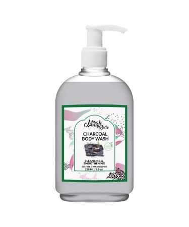 Mirah Belle Charcoal Body Wash | Anti Acne & Blemish Treatment | Pore Cleansing & Exfoliating | Sulfate & Paraben Free - 250 ml - Buy Online on GoSupps.com