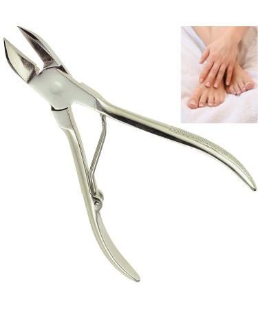 Camila Solingen CS12 Professional 4" Fingernail Toenail Nipper/Clipper/Cutter for Manicure/Pedicure. Heavy Duty Precision Super Sharp Curved Stainless Steel 15mm Blade from Solingen Germany (Silver)