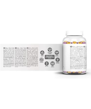 VITALDIN Calcium + Vitamin D3 Gummies 500mg & 1000 IU 60 Chewable Gummies | Bone & Teeth Support for Kids & Adults | Gluten-Free - Buy Online on GoSupps.com