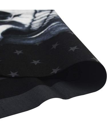Obacle Face Mask Neck Gaiter - Sun & Dust Protection for Men and Women - Black & White Skull Face Flag Design - Buy Online on GoSupps.com