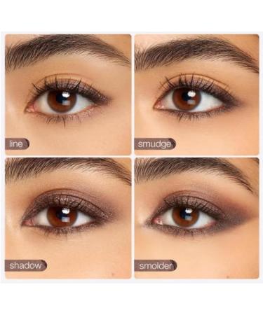  Mciluyaiio 2-in-1 eyeliner and eyeshadow matte pencil highlighter waterproof cream highlighter effortless smoky or natural eye makeup long-lasting smudge-proof (01 #) - Buy Online on GoSupps.com