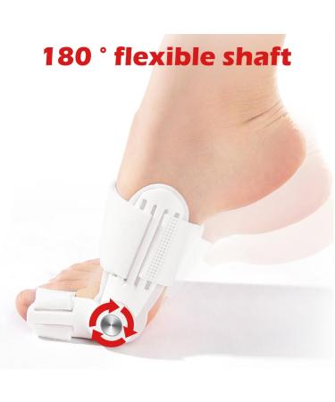 Hallux Valgus Correction Set - Adjustable Rail for Big Toe Relief | Unisex Day & Night Use | Left & Right Foot - Buy Online on GoSupps.com