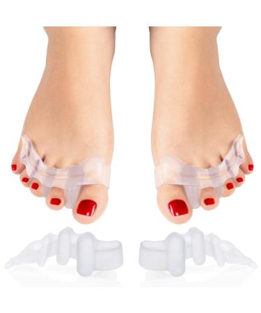 feifanshop 2x Silicone Toe Separator Hammer Toe Pad Premium Claw Toes Hallux Valgus