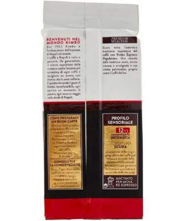 Italian Gourmet Bundle Kimbo Espresso Napoletano caf moulu 12 x 250 g (3 kg) intensit 12/13 torr faction fonc e moka & espresso cr me intense + Italian Gourmet Polpa - Buy Online on GoSupps.com