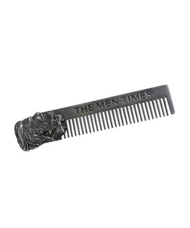 Premium Stainless Steel Pocket Comb & Brush Set for Men's Beards & Mustaches - Silver - Buy Online on GoSupps.com