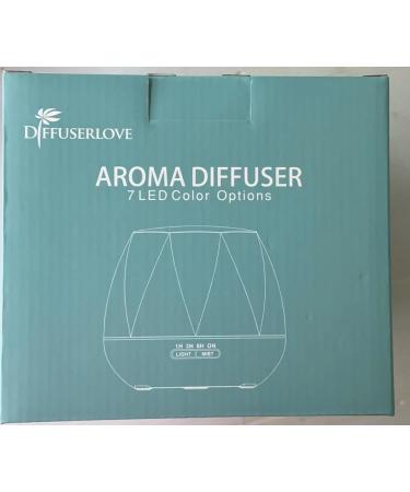 Diffuserlove 550ml Aroma Diffuser Humidifier with Remote Control | 7-Color LED & Auto Shutoff | Perfect for Spa Massage & Yoga - Buy Online on GoSupps.com