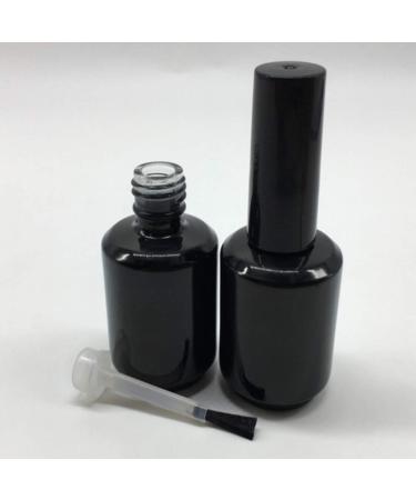 Livecity Portable 10ml Empty Nail Polish Bottle with Brush - Clear Transparent | Ideal for Travel & DIY Nail Art - Buy Online on GoSupps.com