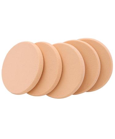 5pcs. Soft Makeup Powder Puff Makeup Sponge Sponge Cosmetic Sponge (Round Sponge)