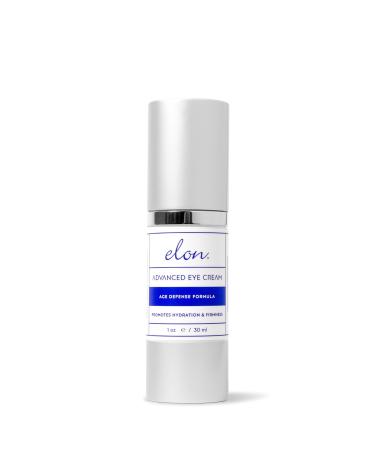 Elon Eye Cream for Hydrated & Firm Skin   Under Eye Cream w/ CoQ10 Supplement  Hyaluronic Acid Serum & MSM - Anti Aging Eye Cream for Fine Lines & Wrinkles (1oz/30ml)