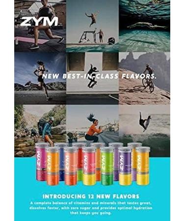 ZYM Sport Electrolyte Effervescent Tablets - Natural Hydration & Energy Supplement (Mango 2 Pack - 10 Count) | Fast Electrolyte Replacement for Active Lifestyles - Buy Online on GoSupps.com