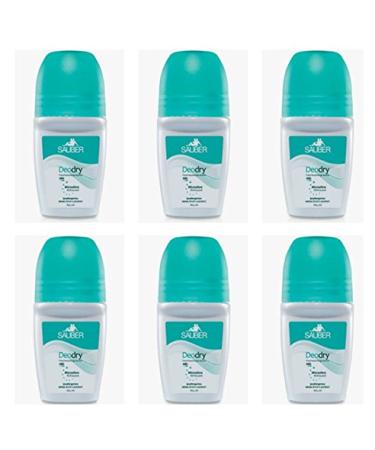 6 X SAUBER DEO Deodry Roll on body deodorant Hypoallergenic Alcohol free