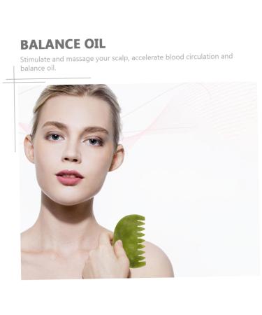 Beavorty 2-in-1 Jade Massage Comb & Scalp Massager - Effective Hair Care & Skin Treatment Tools for Relaxation & Wellness - Buy Online on GoSupps.com