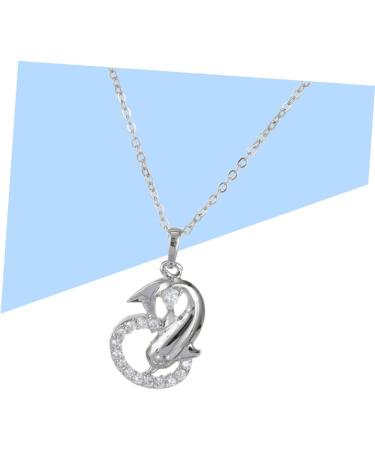 CALLARON Necklaces Hollow Necklace Pendant Creative Necklace Playing Dolphin Necklace Women Necklace Miss - Buy Online on GoSupps.com