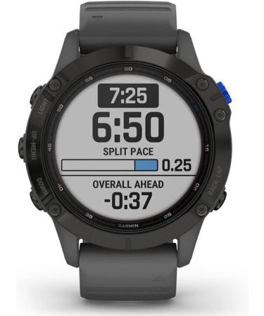 Garmin Fenix 6 Pro Solar Multisport GPS Smartwatch + Premium 2 YR CPS Protection Pack, Black/Slate Gray - Buy Online on GoSupps.com
