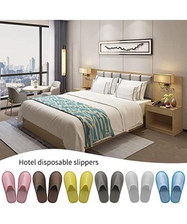 Buy KMOCEPLY 24 Pairs Unisex Non-Slip Disposable House Shoes - Closed Toe Slippers for Guests Hotels Spas & Home - Multicolored 42 EU - Buy Online on GoSupps.com