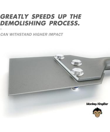 Monkey King Bar 4 Wide SDS Plus Chisel 4x10 Short Handle Floor Scraper - Removes Thinset & Adhesives - Buy Online on GoSupps.com