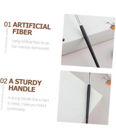 KALLORY 2pcs Eyebrow Brush Eye Makeup Eyeliner Brush Slanted Thin Eyeliner Brush Qingxian Miss Eyes 16X1CM As Shown - Buy Online on GoSupps.com