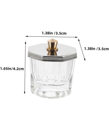 Ipetboom Nail Cup Manicure Nail Dish Nail Dish Cups Dish for Acrylic Nails Acrylic Nail Dappen Dish Dappen Dish Nail Liquid Nail Liquid Holder Acrylic Nail Supplies Glass Octagonal Cup - Buy Online on GoSupps.com