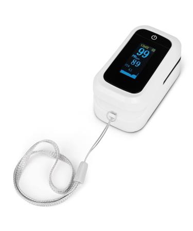 Blaux Finger Pulse Oximeter - Portable Oxygen Monitor | Accurate Blood Oxygen Saturation Device for Seniors | Battery-Powered Digital Display Oximetry Monitor - Buy Online on GoSupps.com