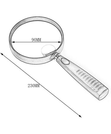 5X 10x Glass for Ole Men Reading Book The Elderly to Read Portable Handheld Magnifier Good Times - Buy Online on GoSupps.com