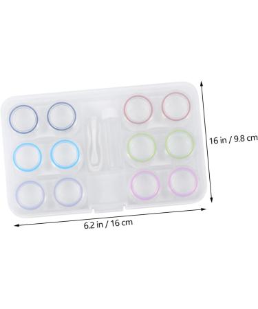 Buy Homsfou Clear Contact Lens Container - Stylish Lens Holder & Glass Storage Box for Travel | Durable & Portable Design - Buy Online on GoSupps.com