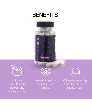 Breast Maxx Natural Breast Enhancement Pills for Men and Women - 60 Pills - Female Growth Hormones - Promotes Breast Growth - Buy Online on GoSupps.com