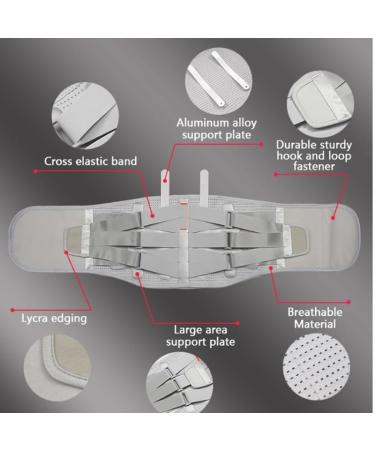 LNYHLXS Breathable Back Brace Support Belt Lower Back Brace for Herniated Disc(Medium) Medium D - Buy Online on GoSupps.com