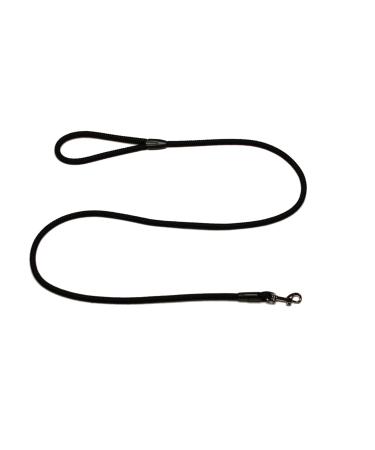 Leash - rope leash with hand loop Basic 10mm 27 colours 7 lengths (1.55 m black) 1.55 m black