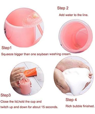 KRISMYA 2 Pcs Marshmallow Whip Maker Small Face Foam Maker Rich Cream Foamer Facial Cleanser Foam Cup Whip Bubble Maker for Face Wash (Pink and White) - Buy Online on GoSupps.com