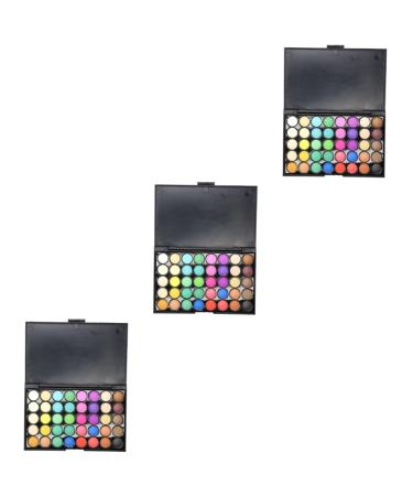 NOLITOY 3pcs 40 Eyeshadow Eye Shadow Palettes Makeup Earth Tones 1 count (Pack of 1) As Shownx3pcs