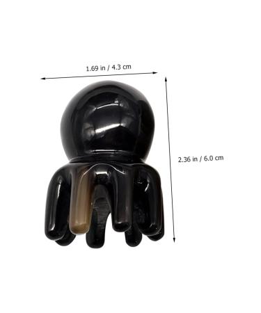 Fomiyes 2-Piece Octopus Massage Comb Set | Natural Handmade Yak-Horn Head Massager for Women | Handcrafted Hair Care Tools - Buy Online on GoSupps.com