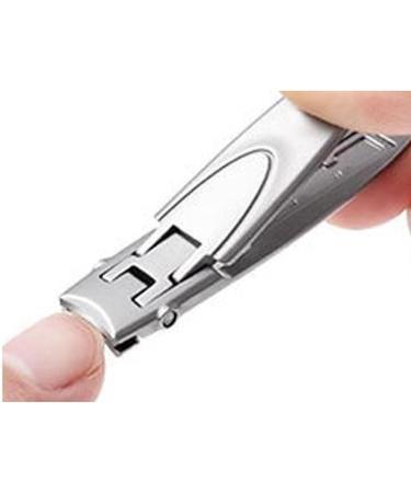 SVAASA Nail Clippers Ultra Thin Nail Clippers Black Silver Nail Cutters Trimmer Portable Manicure Scissor Nippers Pedicure Tool - Buy Online on GoSupps.com