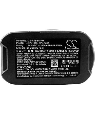 3000mAh 18V Replacement Battery for Ryobi BPP-1817M P102 P103 P104 - High-Performance Power for Tools - Buy Online on GoSupps.com