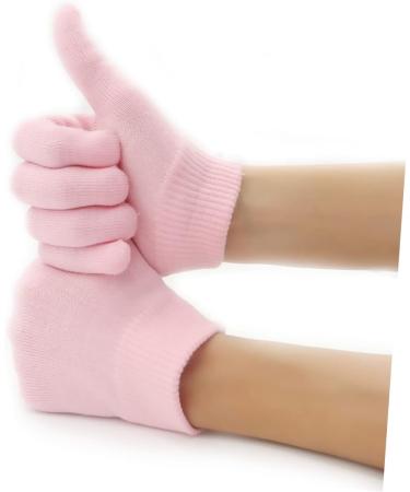 Healeved 2 Pairs Beauty Care Gloves Gauntlet Grooming Gloves Hand Softening Gloves Cracked Hands Gloves Spa Natural Gloves Dry Skin Gloves White Gel Mittens Gelt Essential Oil Pink - Buy Online on GoSupps.com