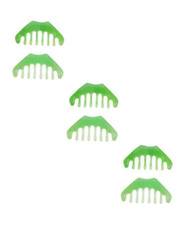 Beavorty 6 STK massage comb with eight teeth circulation to promote massage mat full body massage massage comb for the hair guasha scraping massage device multifunctional tool scraping tool