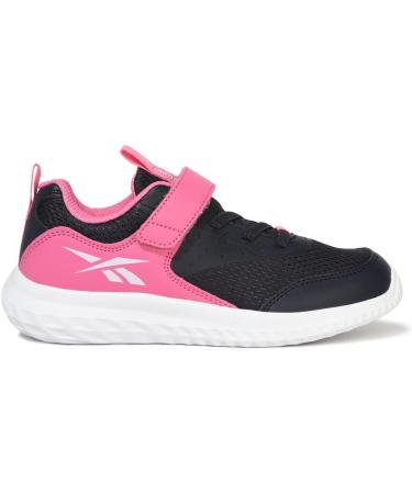 Reebok Girl's Rush Runner 4.0 Alt Sneakers - 12 UK Child - Vector Navy/True Pink/Lucid Lilac - Buy Online on GoSupps.com