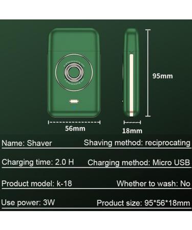 Portable Electric Razors for Men - Rechargeable Mini Shaver & Beard Trimmer | Black - Buy Online on GoSupps.com