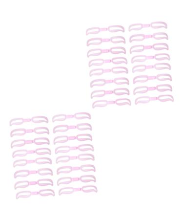 POPETPOP 10 Sets Make up Kits Eyebrow Grooming Stencil Eyebrow Assistant Suit Card Modify Miss 1 count (Pack of 1) Pinkx2pcs