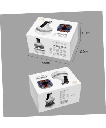 Rechargeable Waterproof Head Massage Brush - Muscle Massager & Hair Growth Device | Household Use | 12.8x10.3x9.5cm - Blue - Buy Online on GoSupps.com