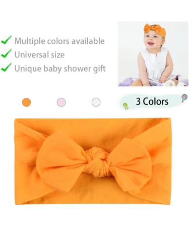 Aolso Baby Girl Headbands Set - 3pcs Newborn to Toddler Hair Bands with Bows | Child Hair Accessories - Buy Online on GoSupps.com