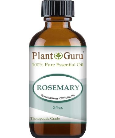 Rosemary Essential Oil 2 oz - 100% Pure Therapeutic Grade for Aromatherapy & Hair Growth | Undiluted & Dandruff Control - Buy Online on GoSupps.com
