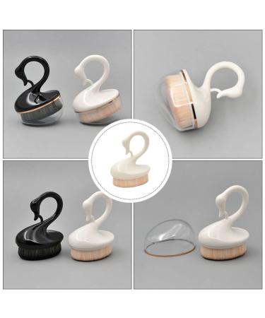 Buy Swan Foundation Makeup Brush - Portable Blush & Powder Brush for Liquid Application | 1pc Miss White Beauty Brush for Travel - International Shipping - Buy Online on GoSupps.com